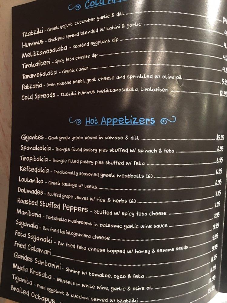 Menu at Greek Spot The Restaurant, Red Bank