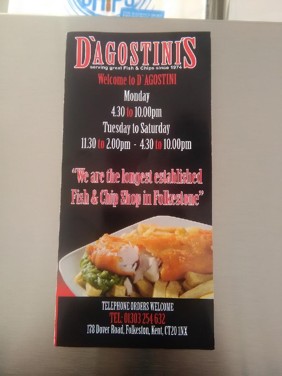 D'Agostini's in Folkestone Restaurant reviews