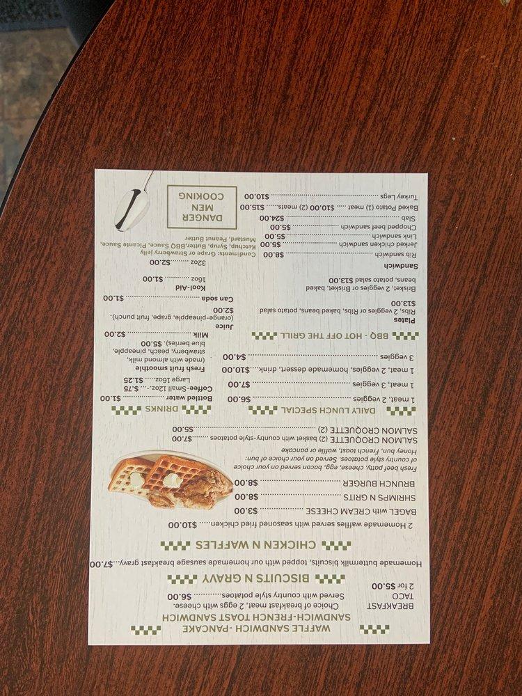 Menu at The Breakfast Bar, Dallas