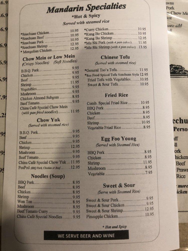 Menu at Restaurant AZ Section, Kennewick