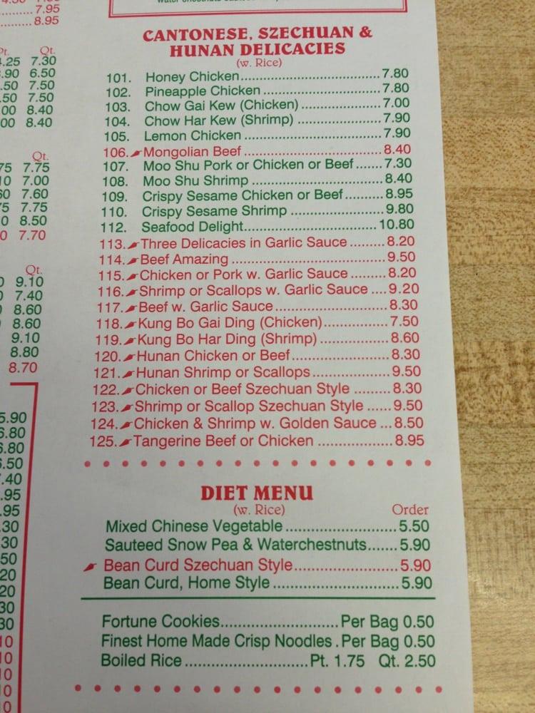 Menu at Happy Wok restaurant, Wilmington