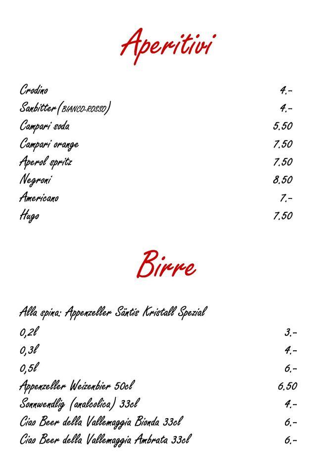 Menu di Locanda Poncini 