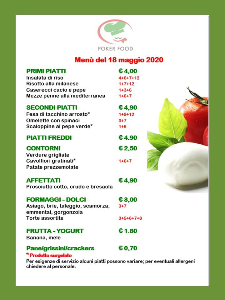 Menu di Poker Food 