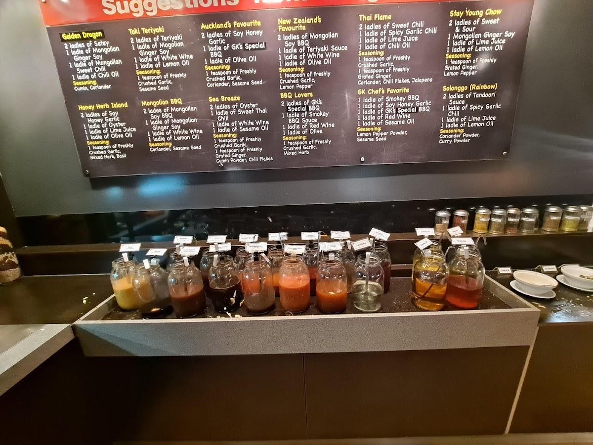 Menu at Genghis Khan restaurant, Auckland, 317 Ti Rakau Dr