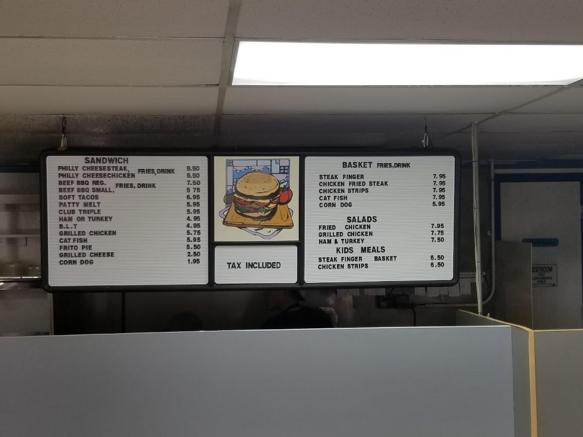 Menu at TERRY'S PLACE restaurant, Greenville