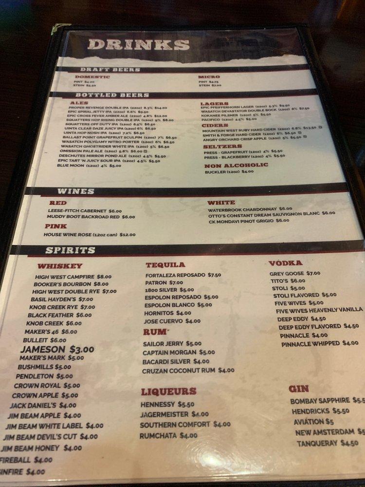 Menu at Trolley Wing Co. pub & bar, Salt Lake City, S 900 E #5