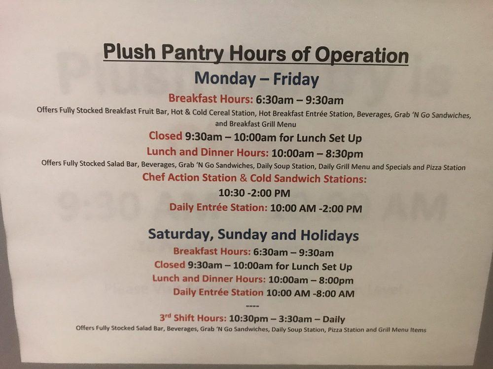 Menu at Long Beach Memorial Hospital Cafeteria, Long Beach