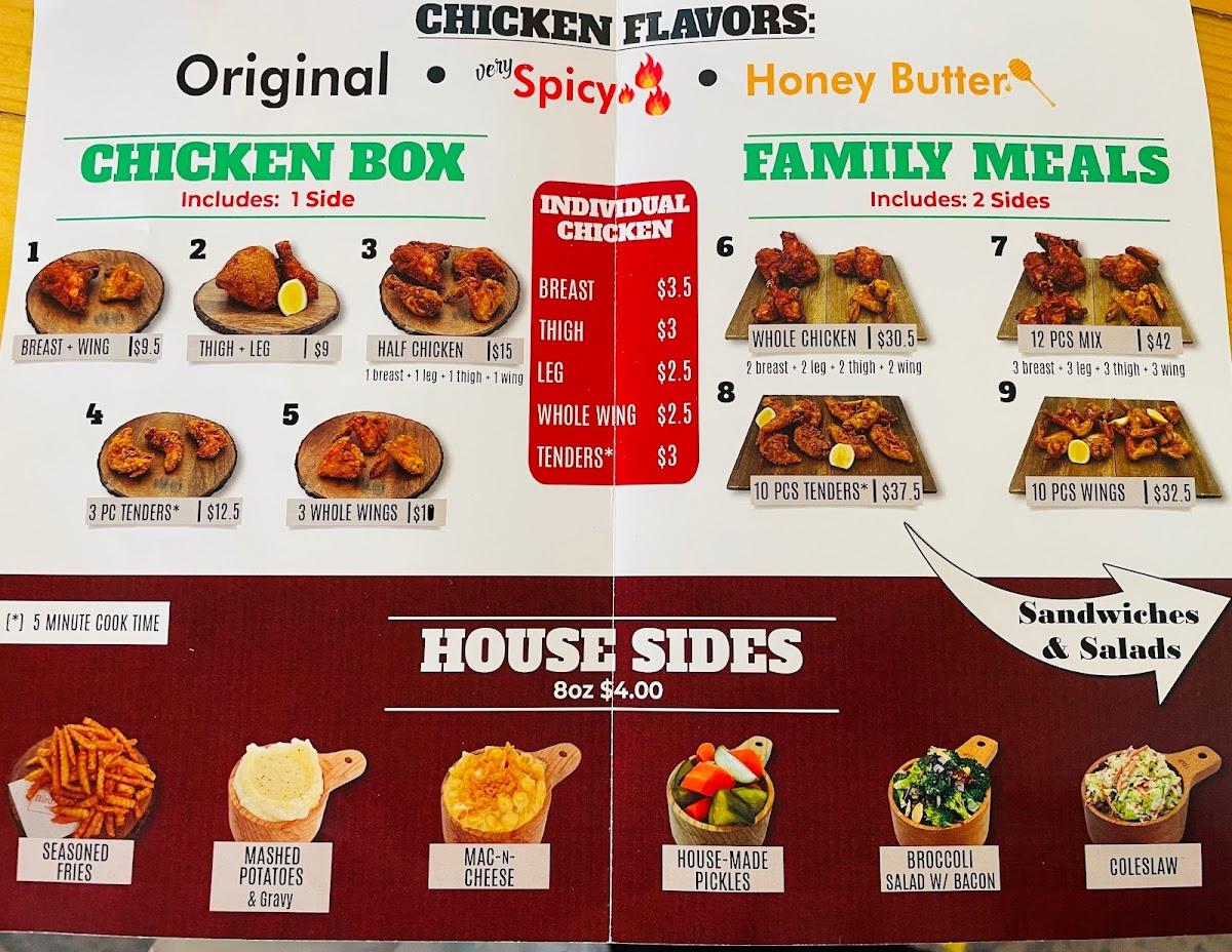 Menu at BirdHouse restaurant, Page