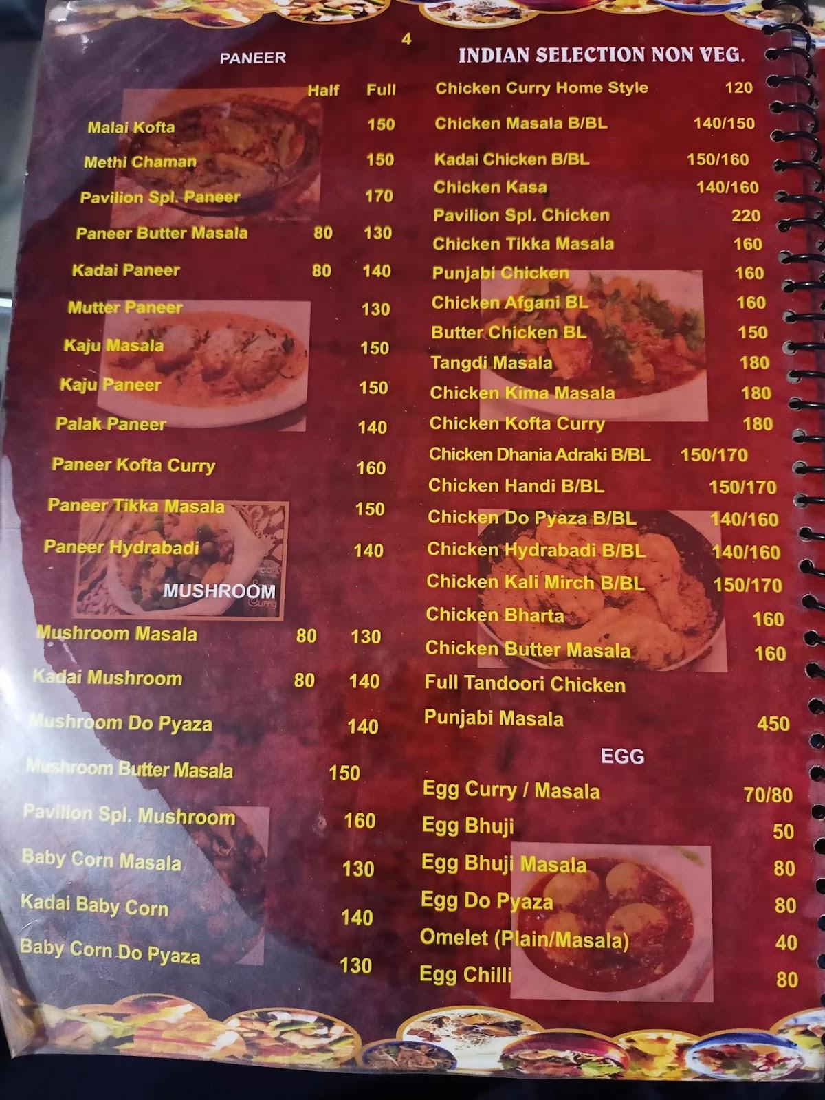 Menu at Paradip Pavilion family Restaurant, Paradeep