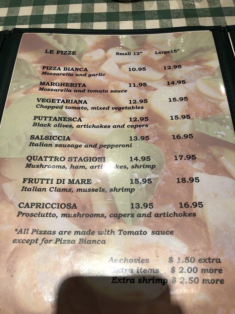 Menu at The Esposito's Fairfax restaurant, Fairfax