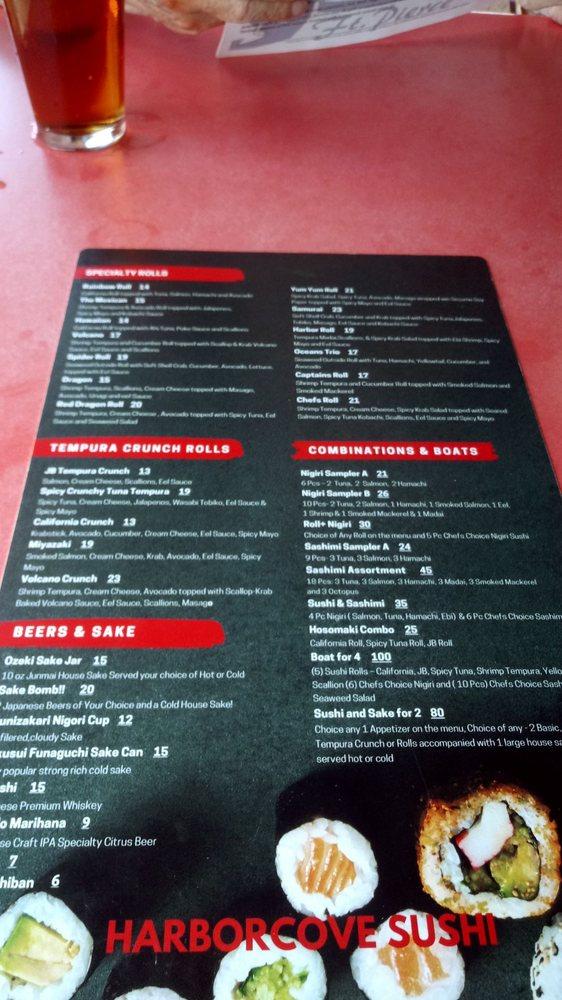 Menu at Harborcove Seafood Bar & Grill, Fort Pierce