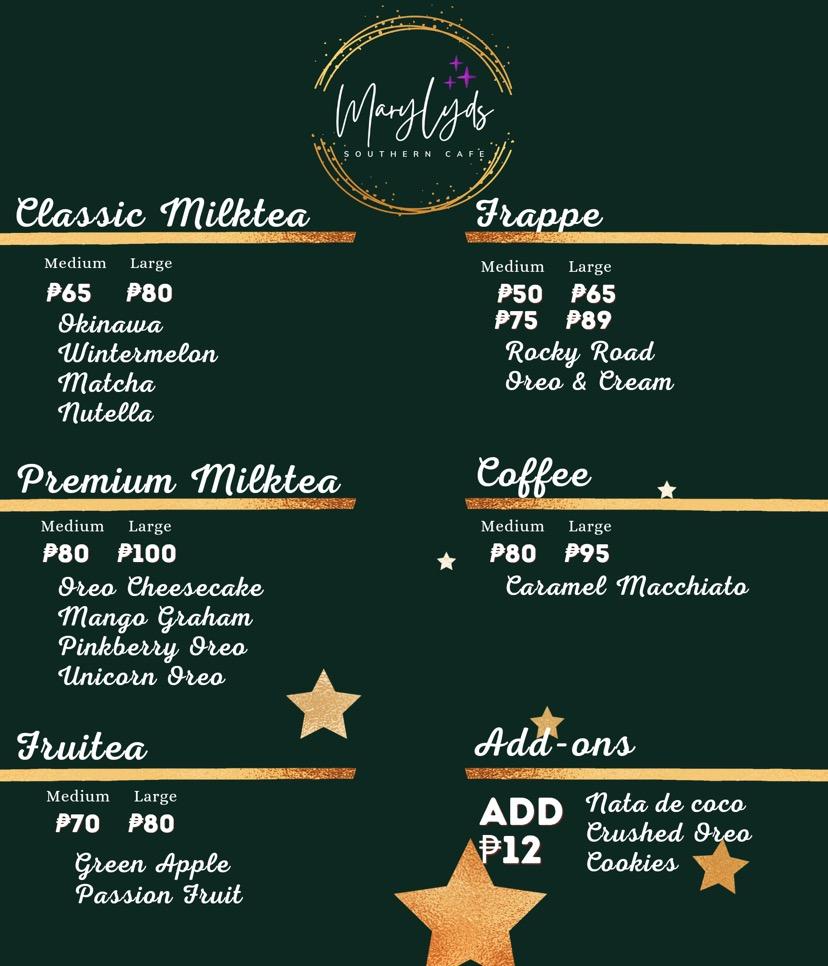 menu-at-marylyds-southern-cafe-calamba