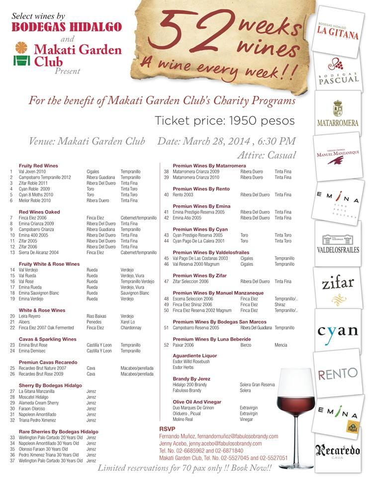 Menu at Gastro Wine Club, Manila