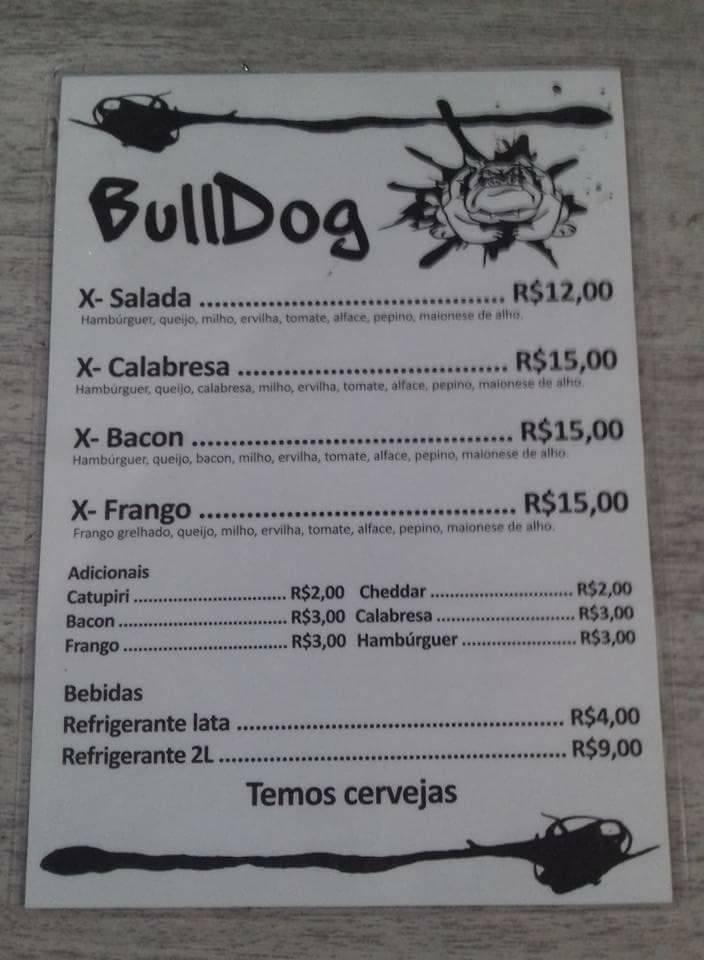 Menu em Bulldog hambúrguer E Hot Dog restaurante, Balneário Camboriú
