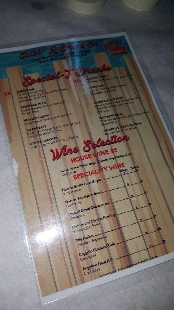 Menu at Angry Crab Shack & BBQ, Tucson