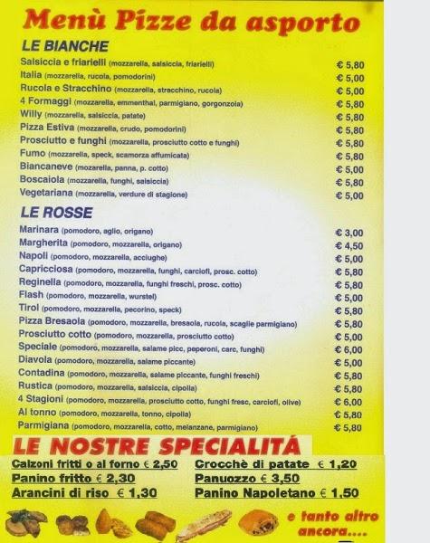 Menu di Al Vicoletto 