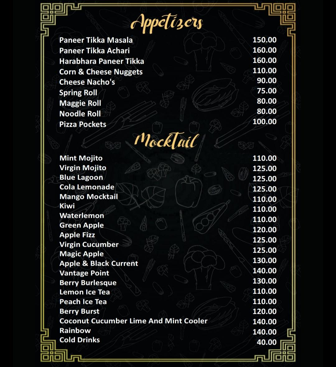 Menu at Pine & Dine Rooftop Cafe and lounge, Mathura