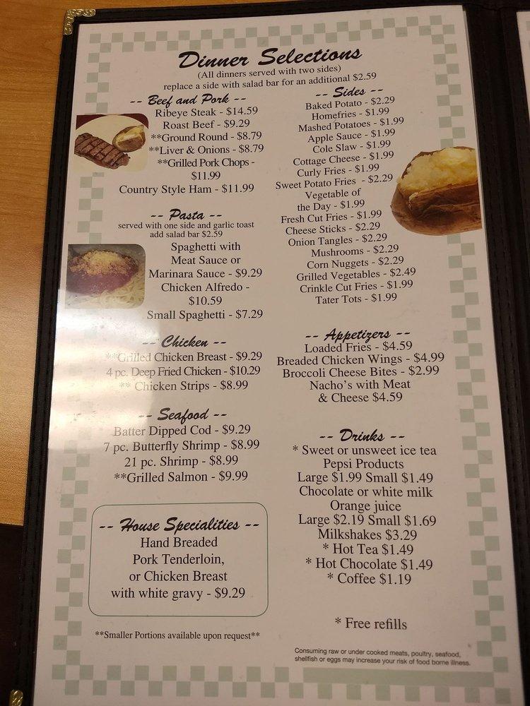 Menu at Patty's Place LLC restaurant, Caldwell