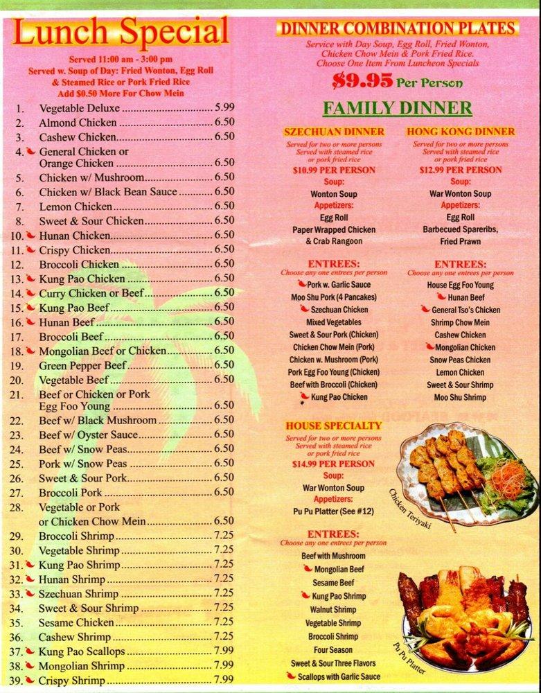 Menu at China King restaurant, Sparks, Wingfield Hills Rd