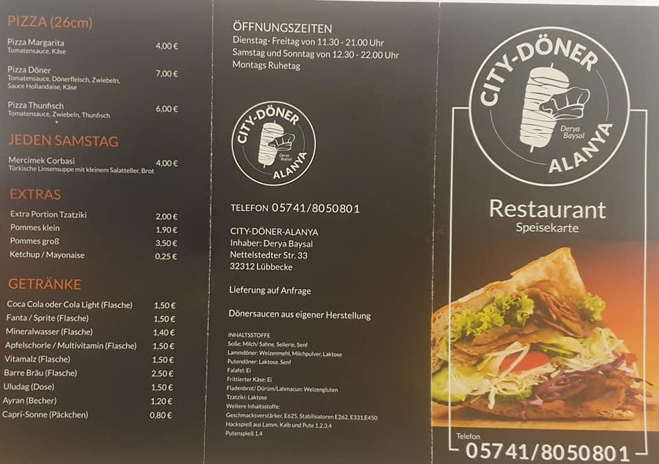 City Doner Alanya Lubbecke