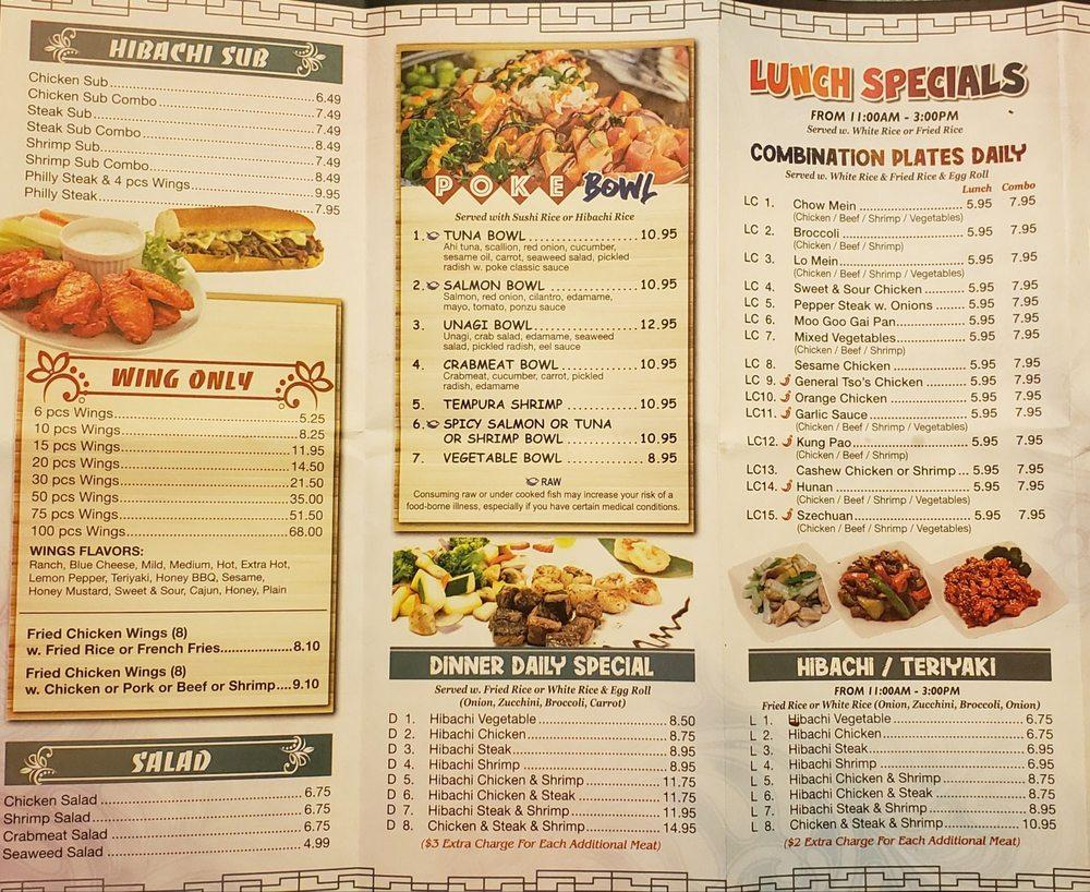 Menu at C & Z Grill restaurant, Graham