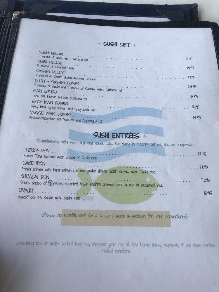Menu at Mint Bistro restaurant, Milford