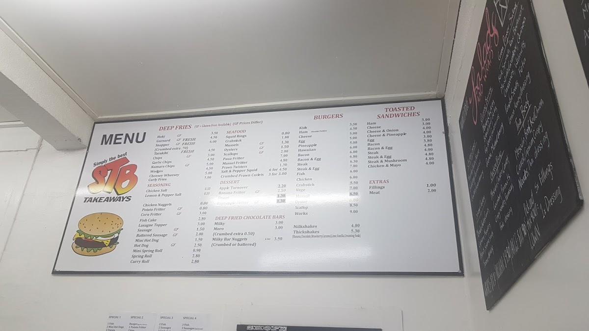 Menu at Simply The Best Takeaways restaurant, Te Awamutu
