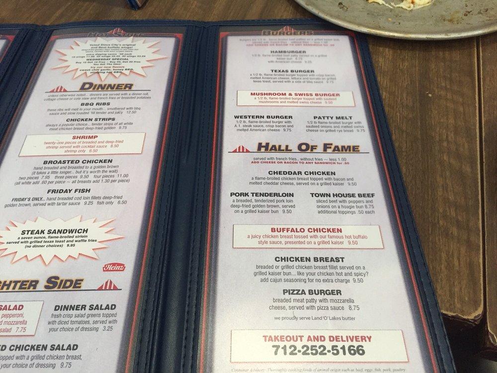 Menu at Town House Pizza pub & bar, Sioux City
