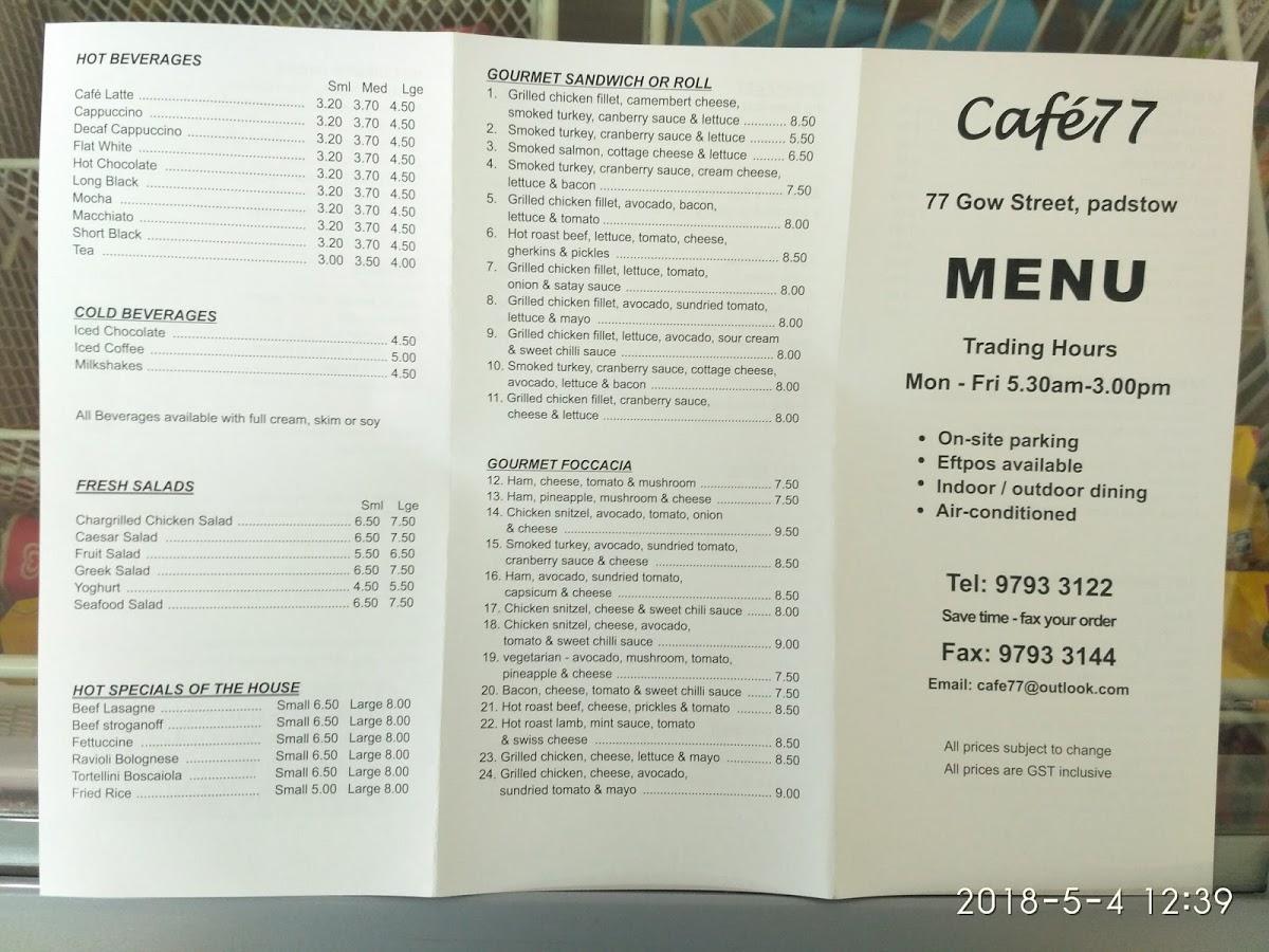 menu-at-cafe-77-padstow