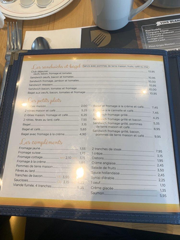 Menu at Restaurant Delitheque Rosemont, Montréal