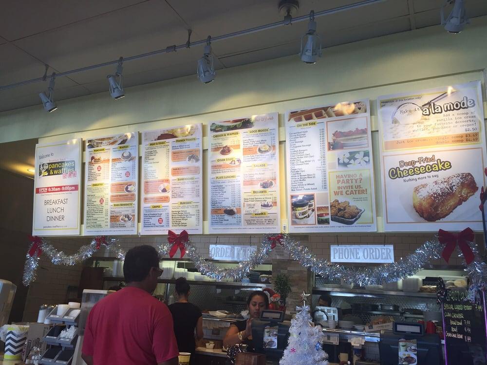 Menu at Koa Pancake House restaurant, Aiea