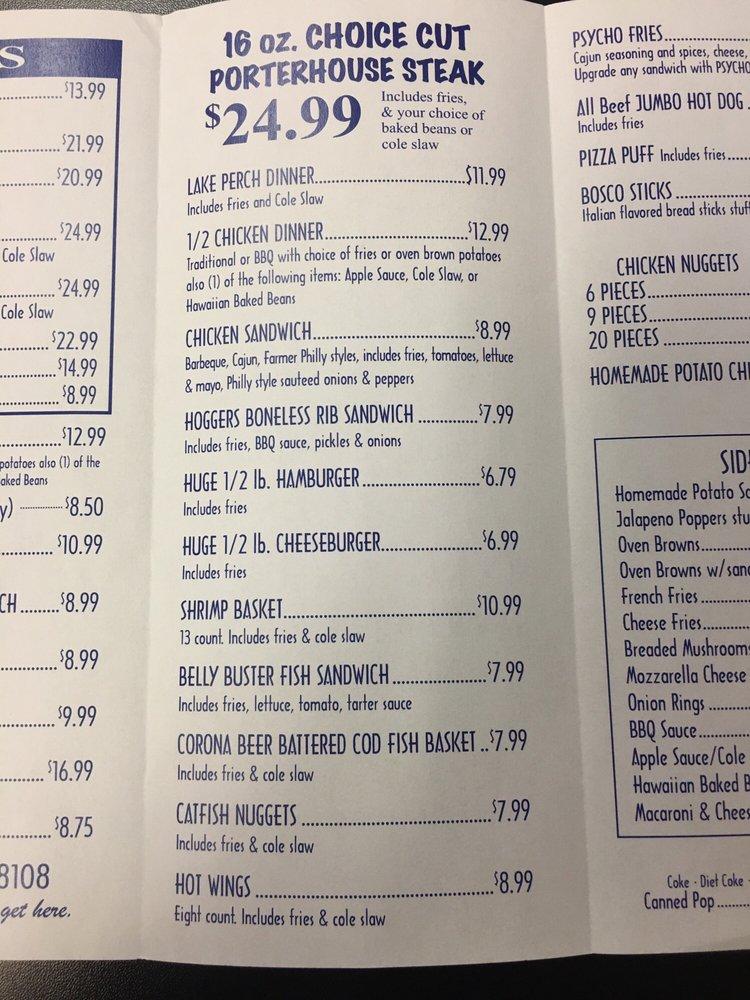 Menu at Hog Haven BBQ, Dyer