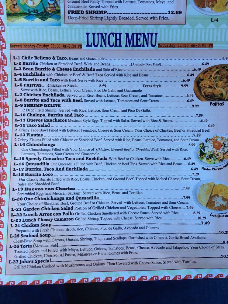 Menu at La Piñata of Fairfield Mexican Grill & Bar, Fairfield, 500