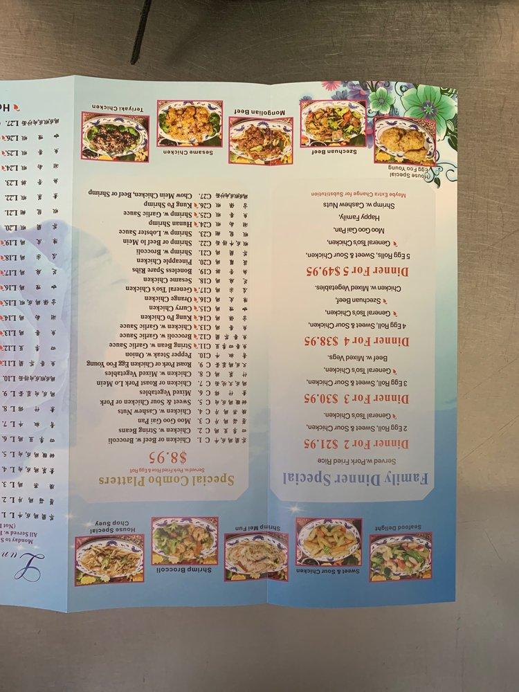 rose garden chinese food menu