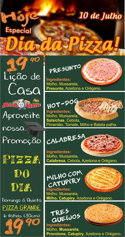 Que tal uma pizza segunda feira 🤪 - Pizzaria Altas Horas