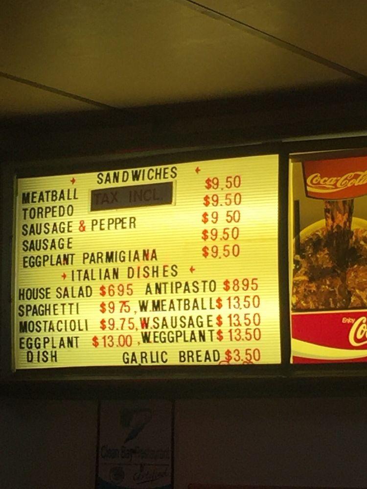 Menu at Bonello's New York Pizza pizzeria, Torrance, Anza Ave