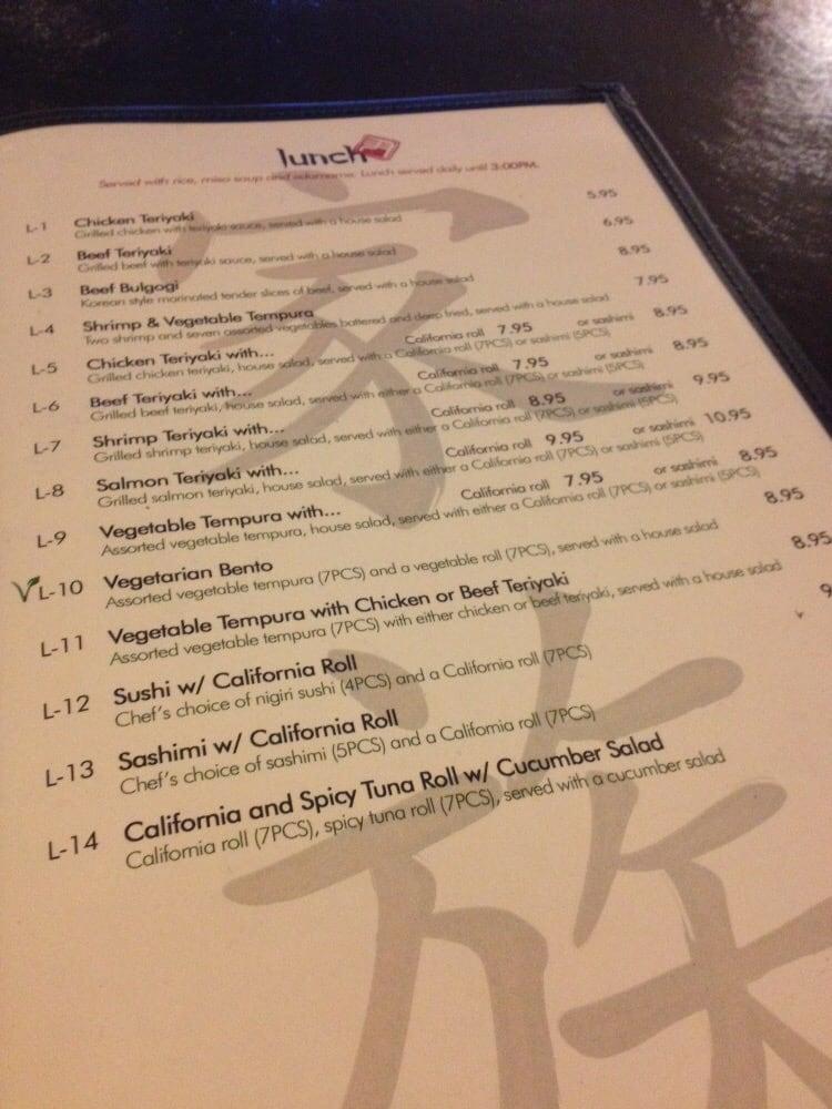 Menu At Kazoku Sushi Japanese Cuisine Restaurant Tucson