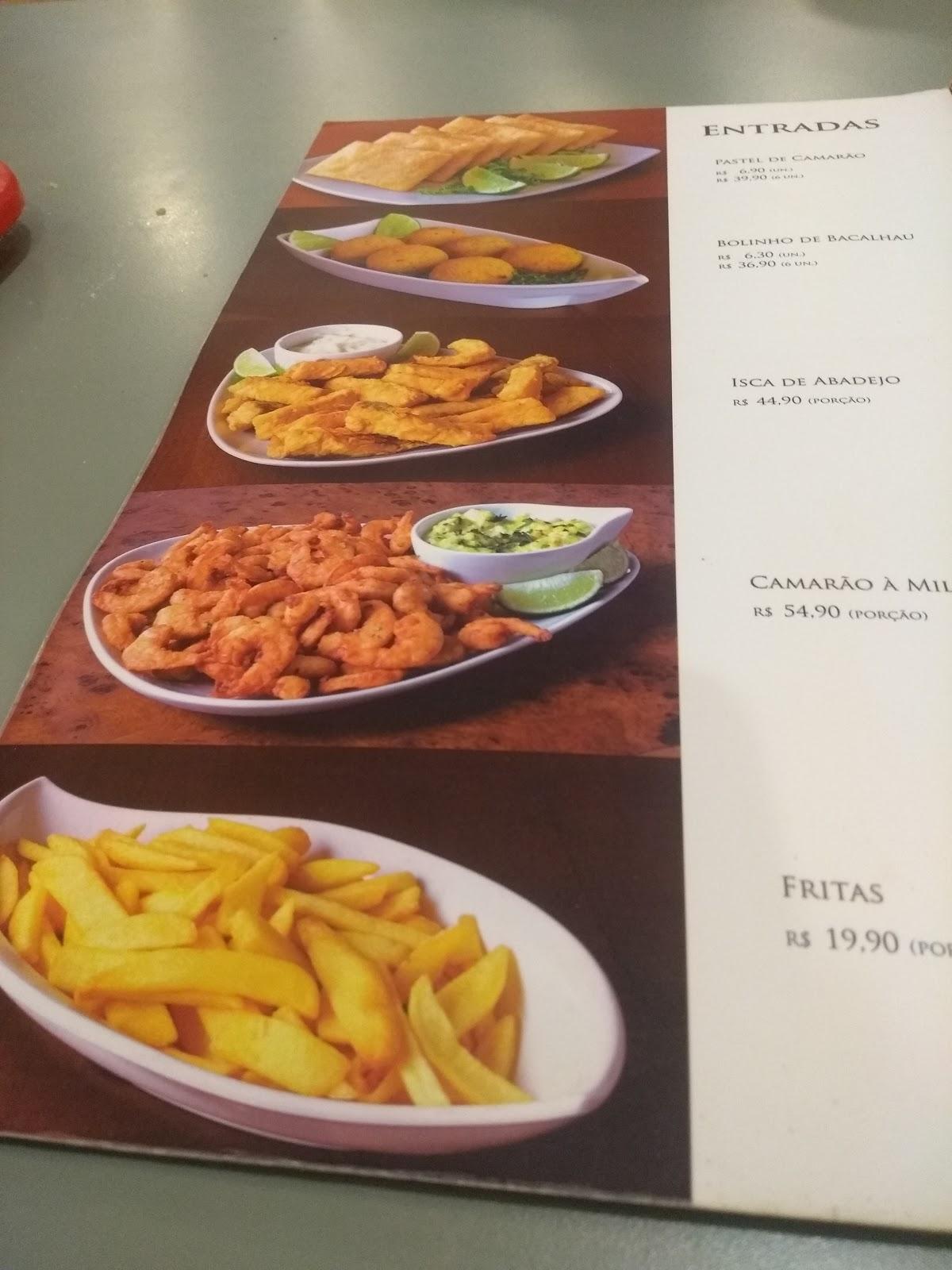Mukeca brasileira cardápio