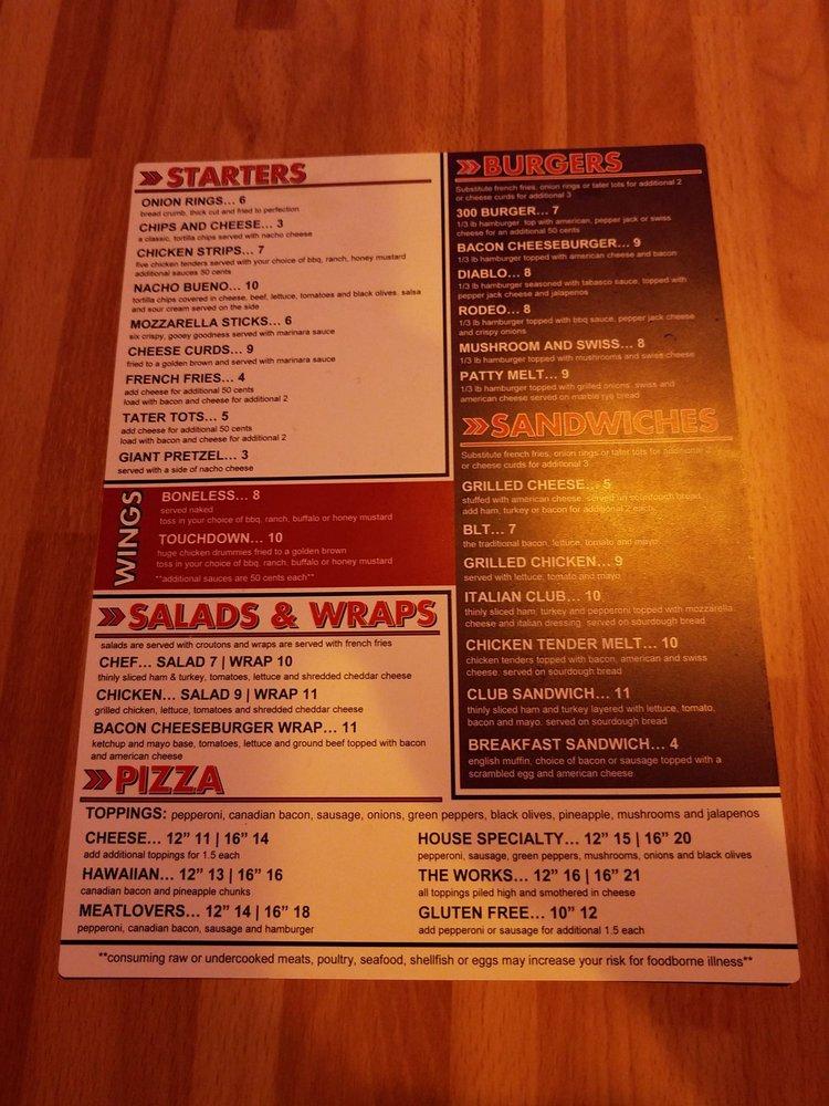 Menu at Farmington Lanes pub & bar, Farmington
