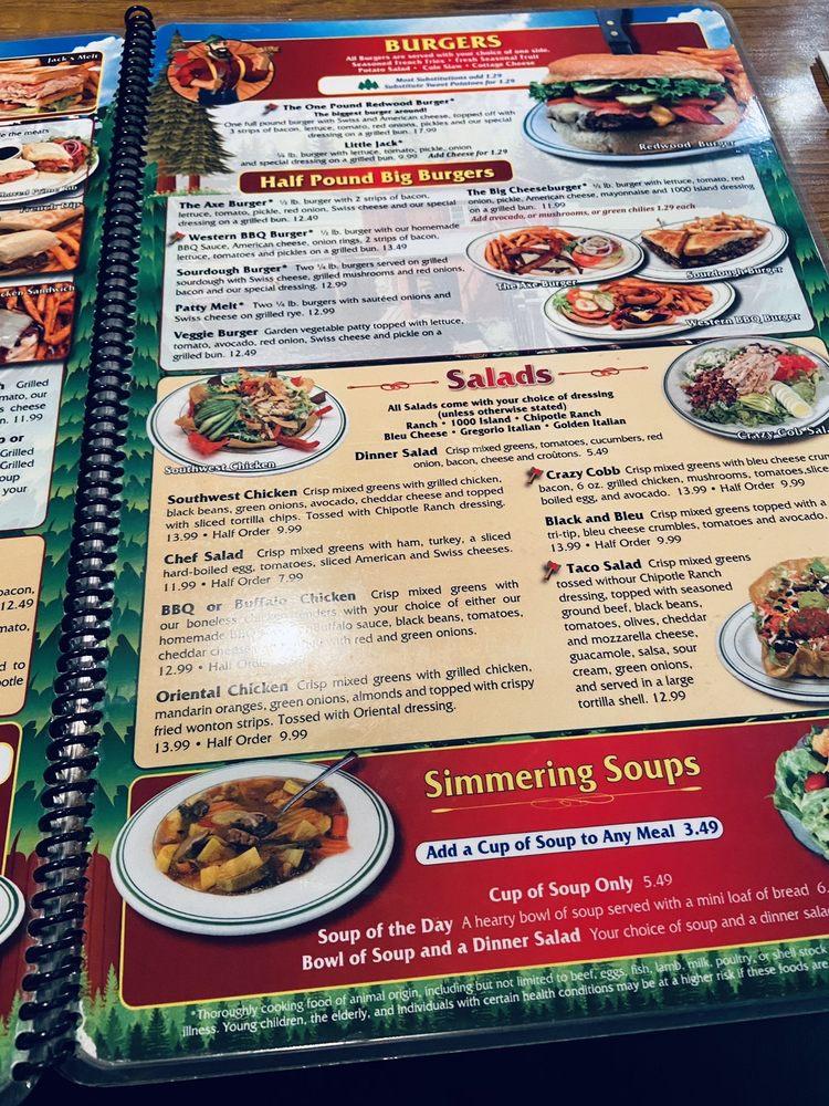 Menu at Lumberjack's Restaurant - Yuba City, Yuba City