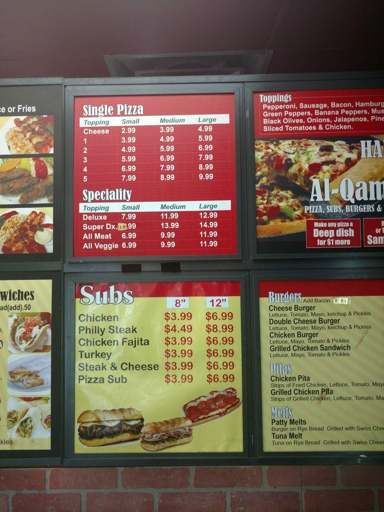 Menu at AlQamar Pizza & Subs pizzeria, Hamtramck