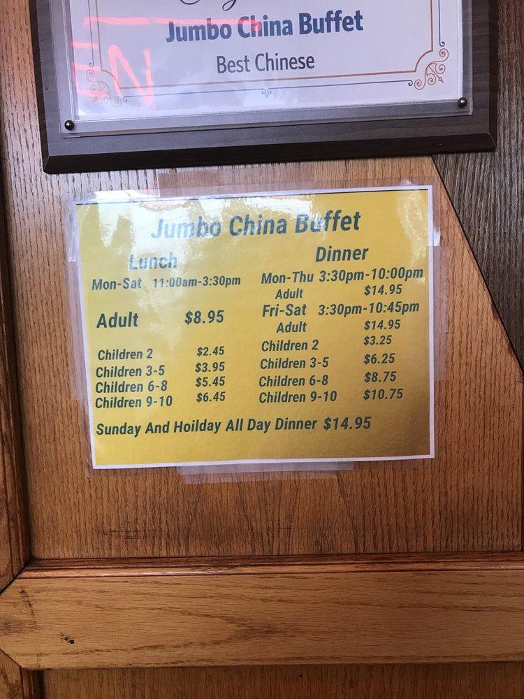 Menu at Regal Buffet restaurant, Reading