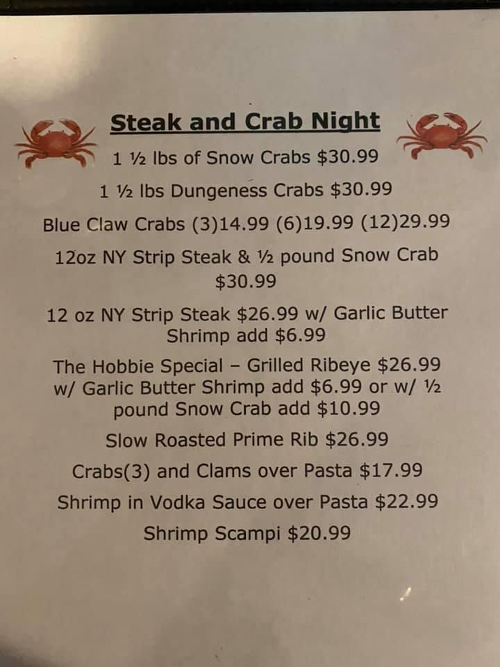 Menu at Levari's Seafood & American Grill pub & bar, Woodbine, NJ-50