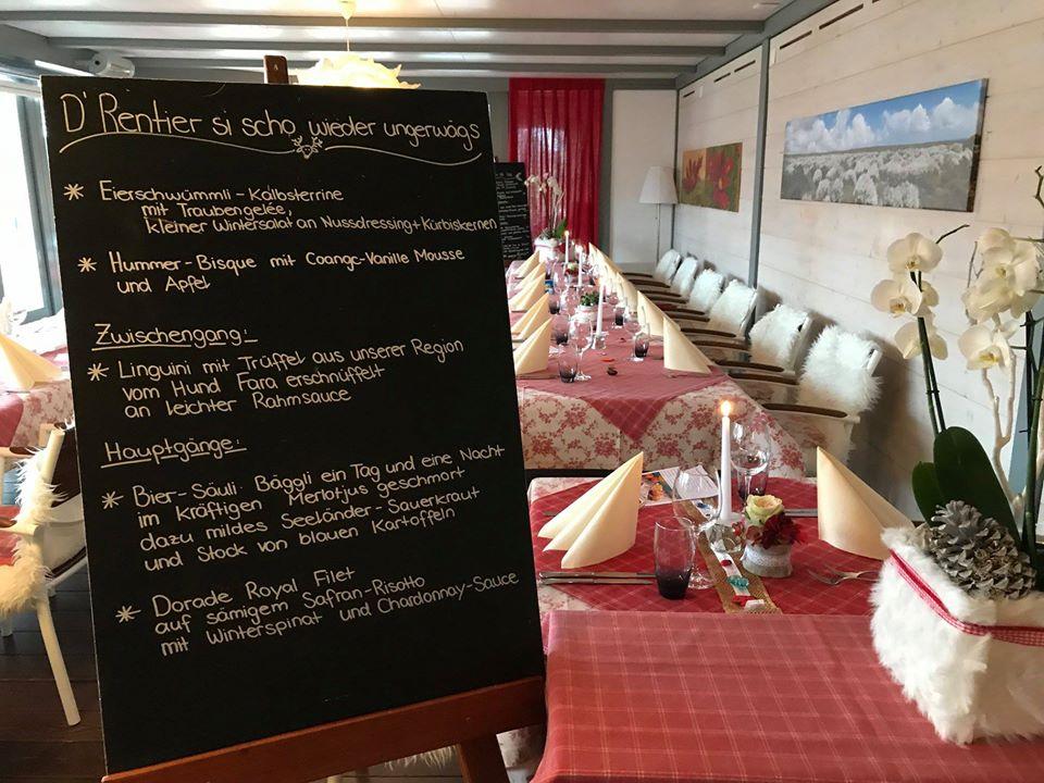Menu da Restaurant Hardern Pintli, Lyss