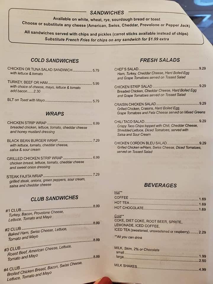 Menu at New Holland Family Restaurant, New Holland