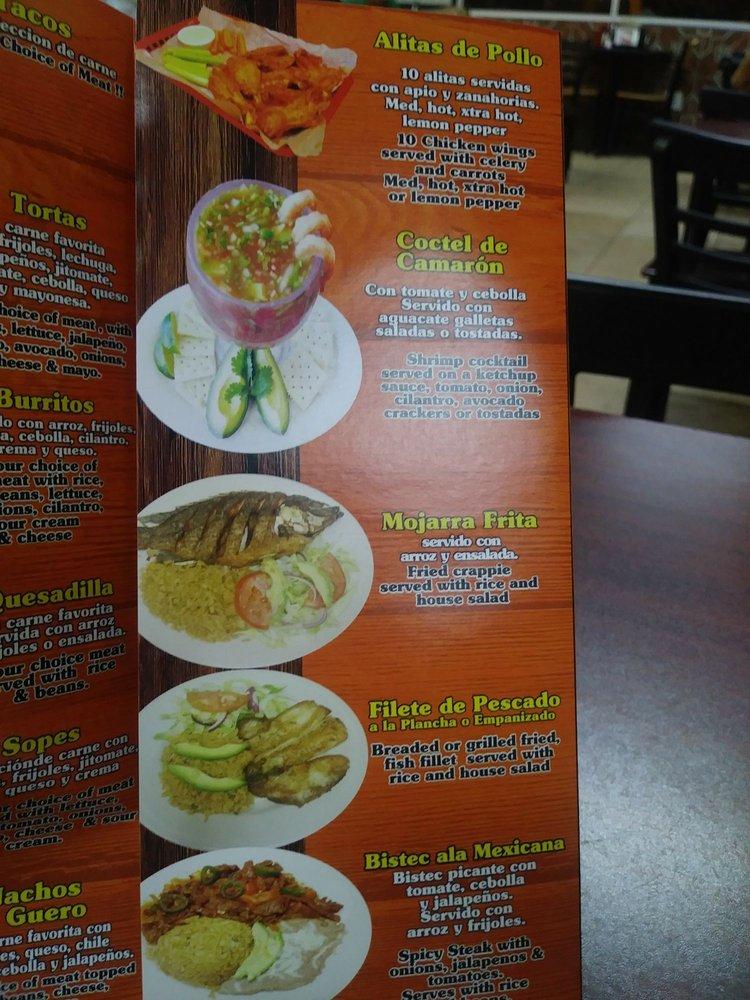Menu at Taqueria El Guero restaurant, Smyrna, S Cobb Dr SE