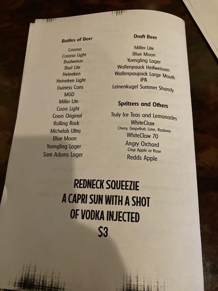 Menu at The Fireside Martini Grill, Inc. pizzeria, Dunmore