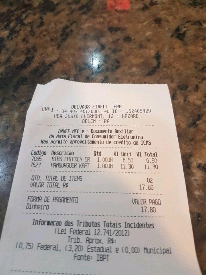 Habib's cardápio