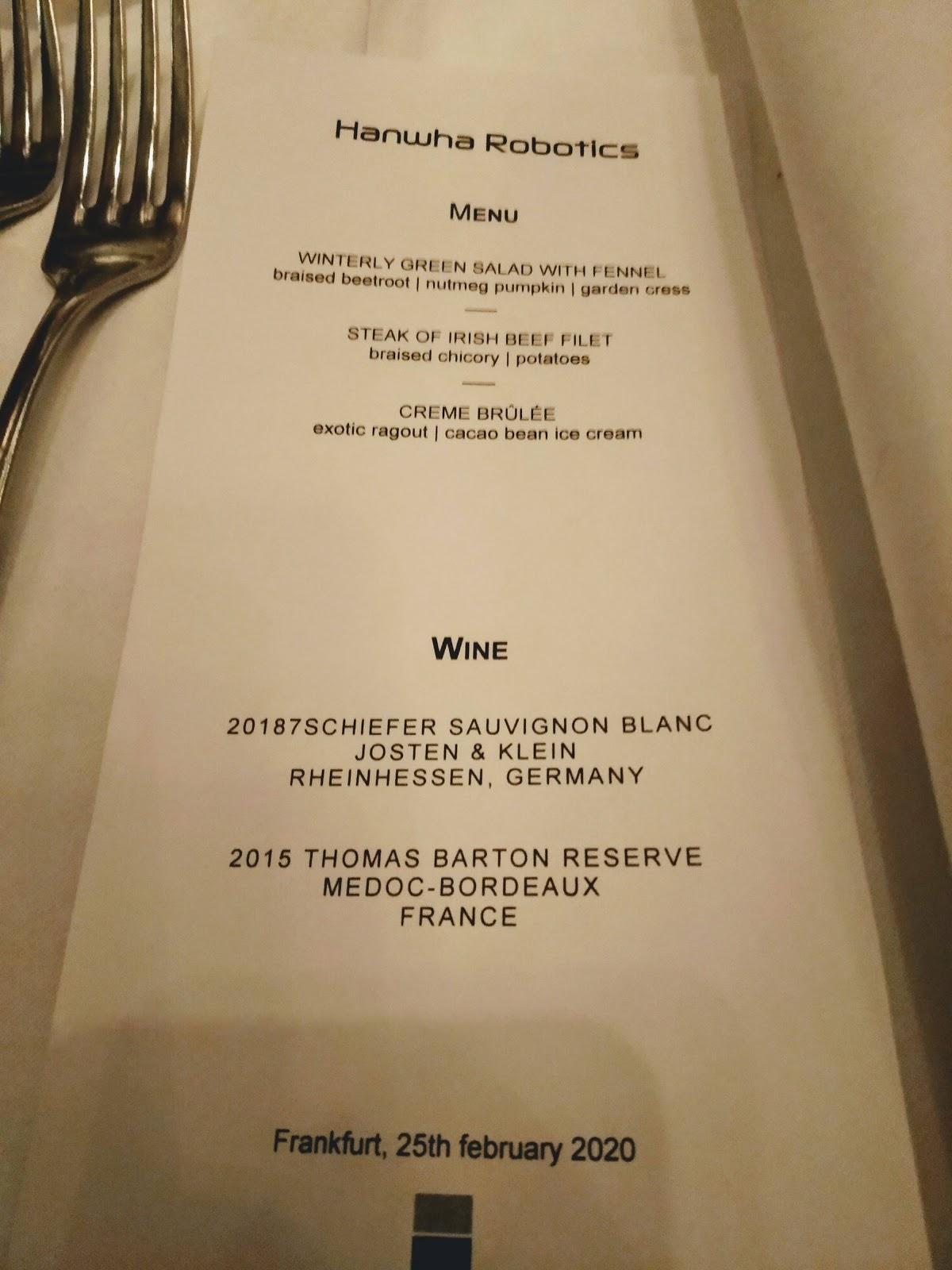 Speisekarte von Holbein’s Café Restaurant im Städel, Frankfurt am Main