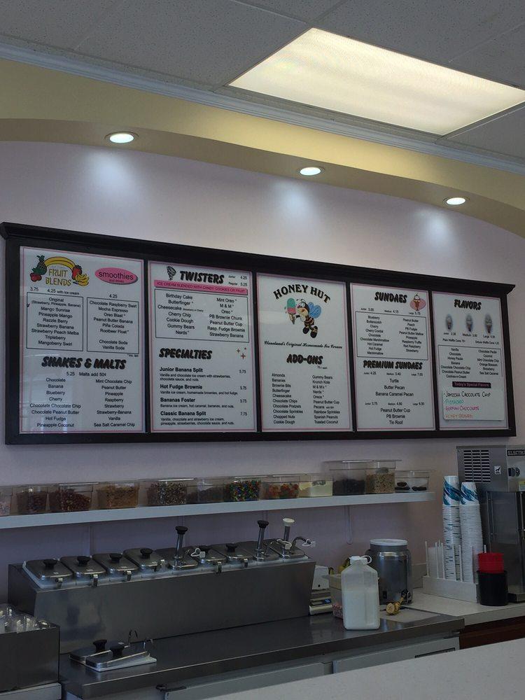 Menu at Honey Hut Ice Cream desserts, Brecksville, Chippewa Rd